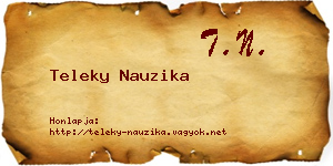 Teleky Nauzika névjegykártya